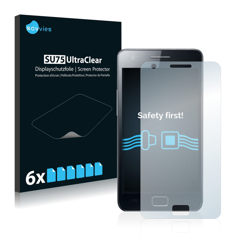 6x Savvies SU75 Screen Protector for Samsung Galaxy I9100
