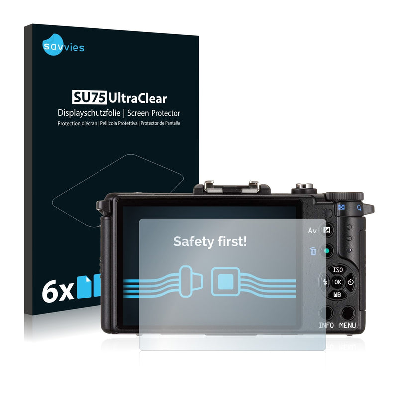 6x Savvies SU75 Screen Protector for Pentax Q