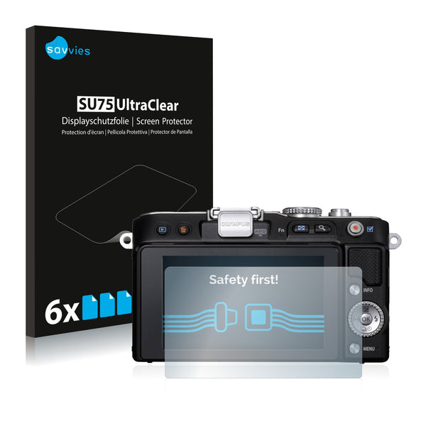 6x Savvies SU75 Screen Protector for Olympus PEN E-PL3