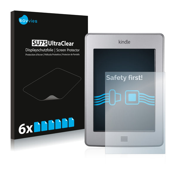 6x Savvies SU75 Screen Protector for Amazon Kindle Touch