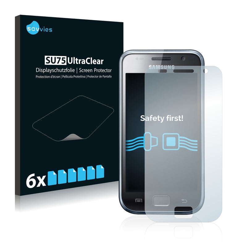 6x Savvies SU75 Screen Protector for Samsung GT-I9001