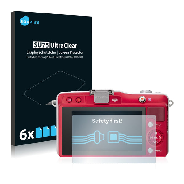 6x Savvies SU75 Screen Protector for Olympus PEN Mini E-PM2