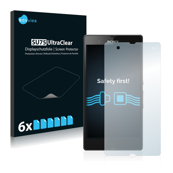 6x Savvies SU75 Screen Protector for Sony Xperia Z C6602 C6603