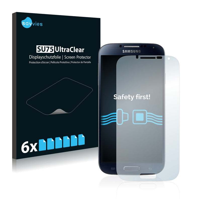 6x Savvies SU75 Screen Protector for Samsung GT-I9500