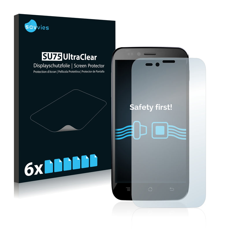 6x Savvies SU75 Screen Protector for Archos 50 Platinum (2013)