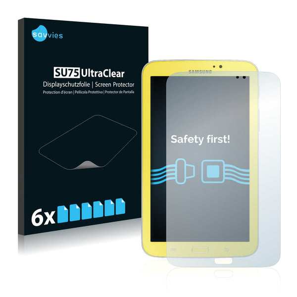 6x Savvies SU75 Screen Protector for Samsung Galaxy Tab 3 (7.0) Kids SM-T2105