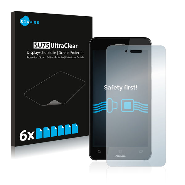 6x Savvies SU75 Screen Protector for Asus New Padfone Infinity 2