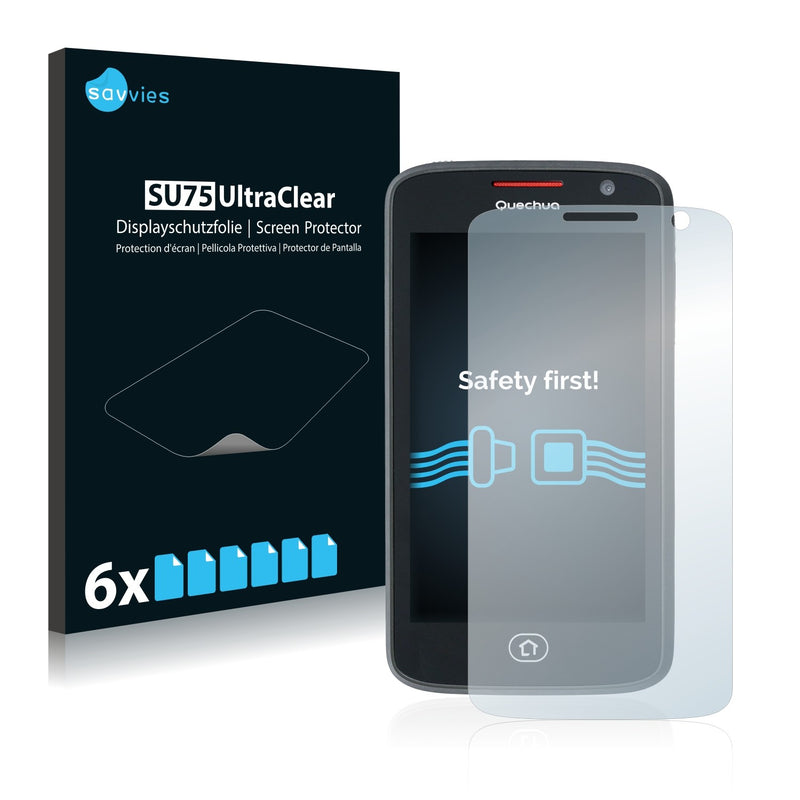 6x Savvies SU75 Screen Protector for Quechua Phone 5