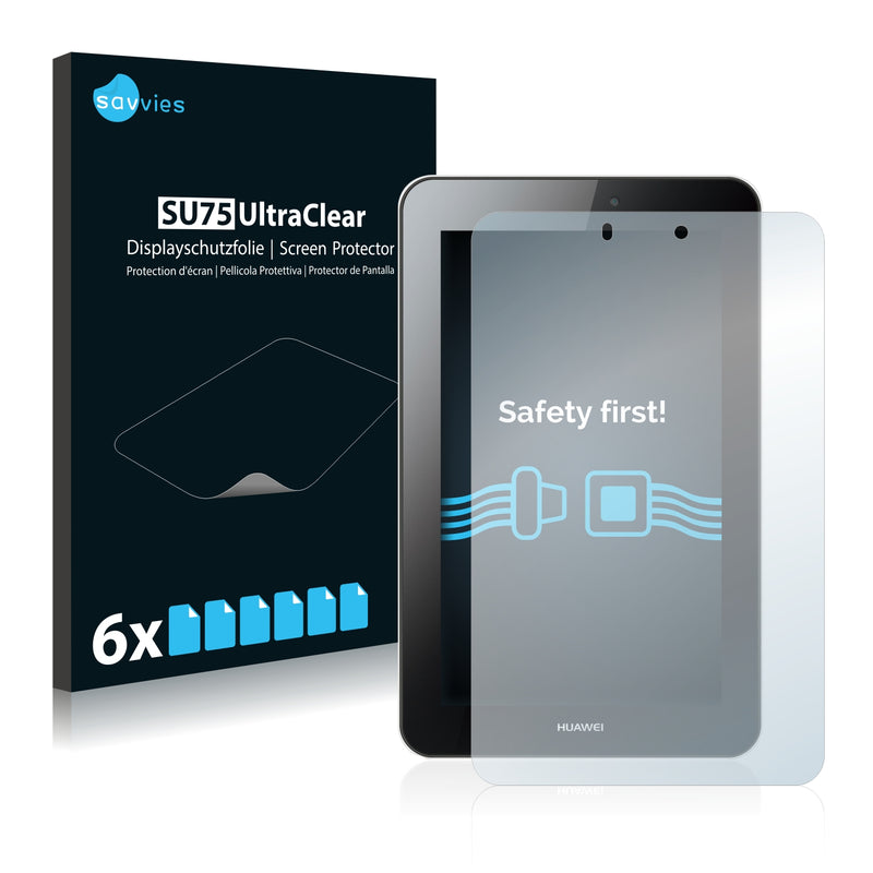 6x Savvies SU75 Screen Protector for Huawei MediaPad 7 Youth2