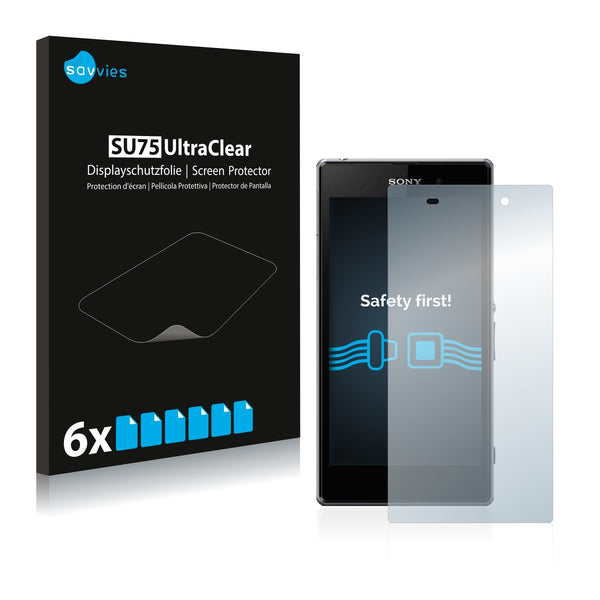 6x Savvies SU75 Screen Protector for Sony Xperia Z1 C6902