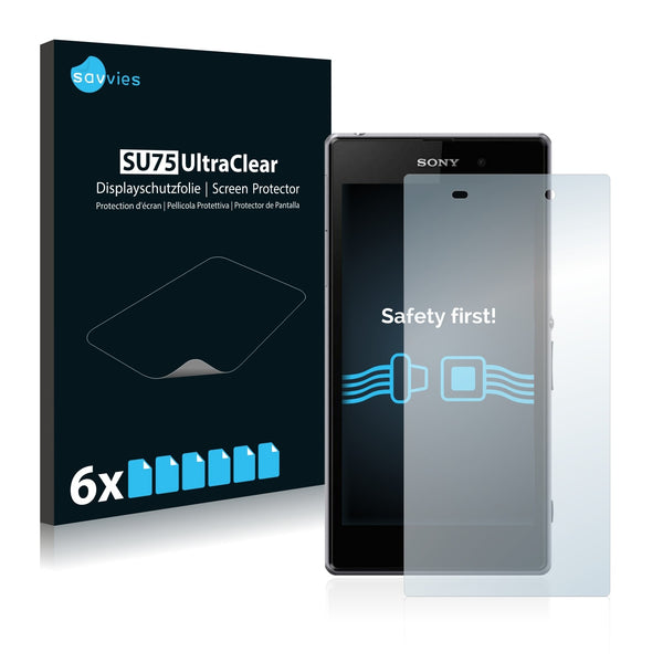 6x Savvies SU75 Screen Protector for Sony Xperia Z1 C6943