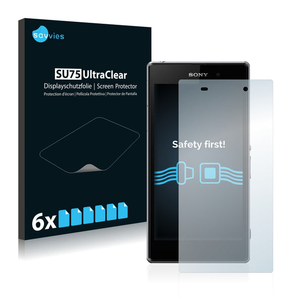 6x Savvies SU75 Screen Protector for Sony Xperia Z1 L39H