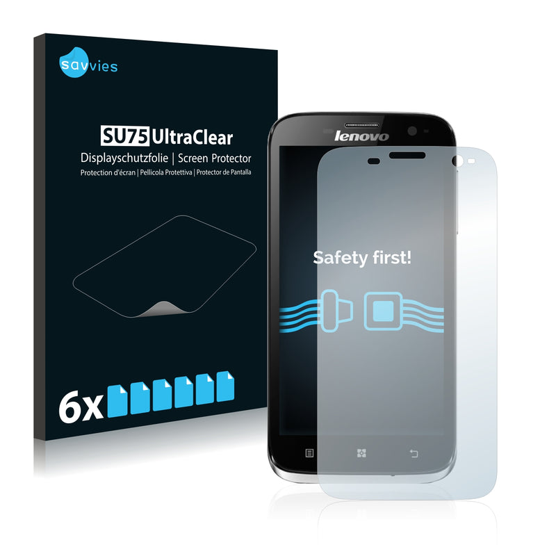 6x Savvies SU75 Screen Protector for Lenovo A859