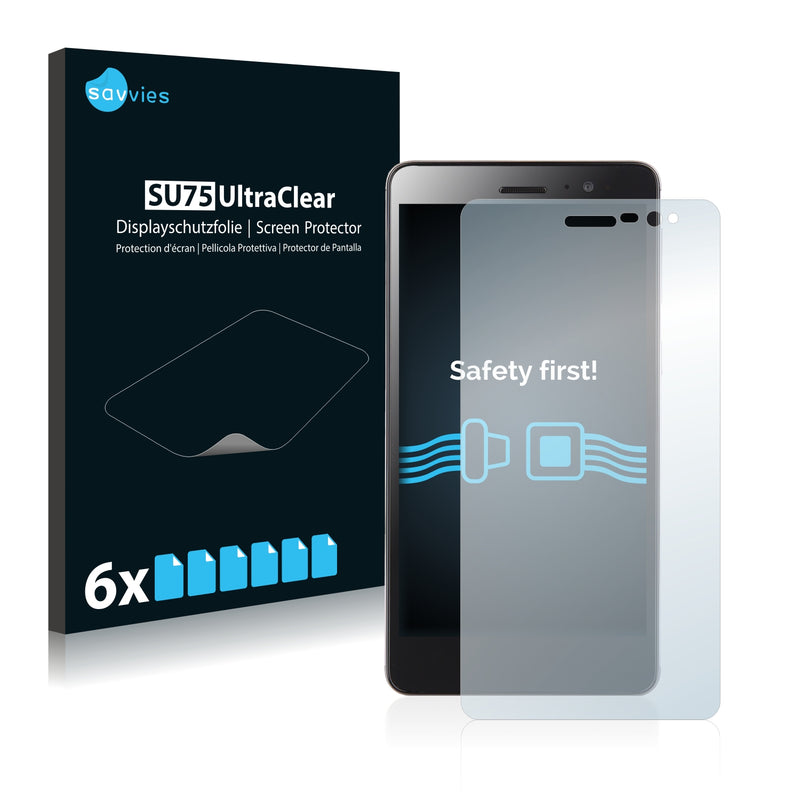 6x Savvies SU75 Screen Protector for Lenovo S860