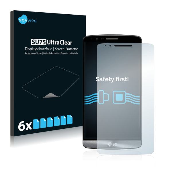 6x Savvies SU75 Screen Protector for LG G3 D851