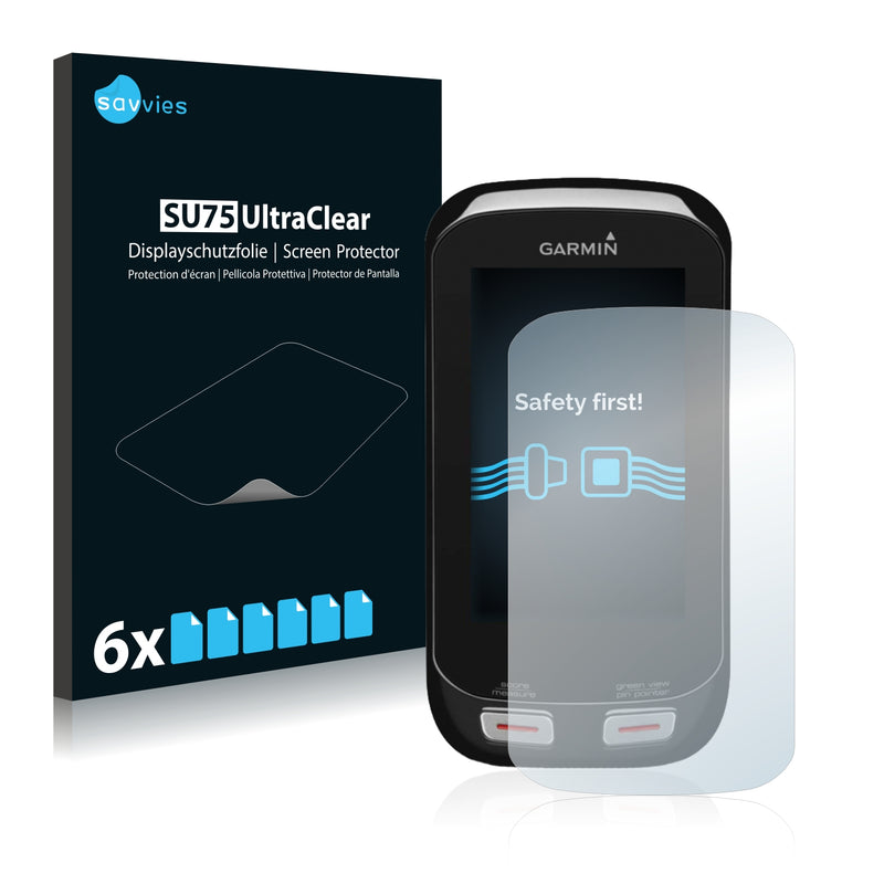 6x Savvies SU75 Screen Protector for Garmin Approach G8