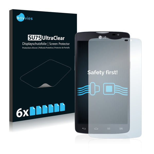 6x Savvies SU75 Screen Protector for LG L80 D380 (Dual Sim)