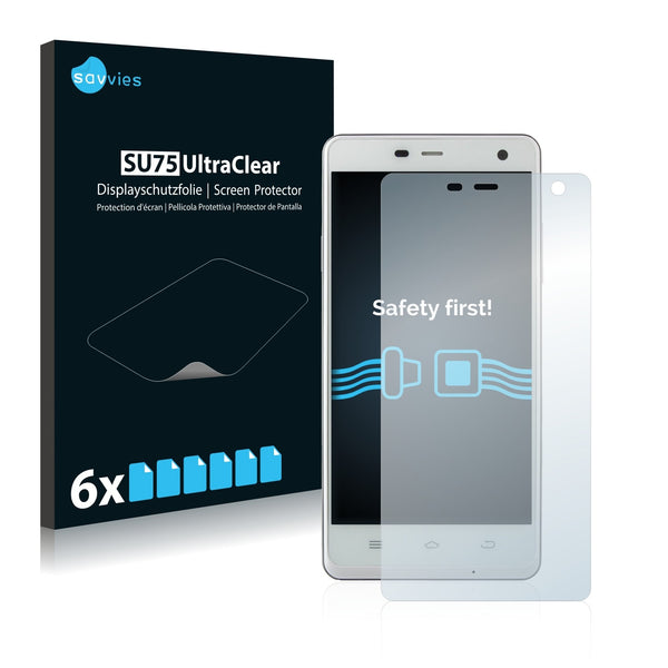 6x Savvies SU75 Screen Protector for THL 4400