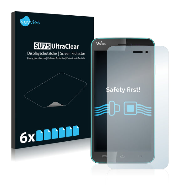 6x Savvies SU75 Screen Protector for Wiko Lenny 1