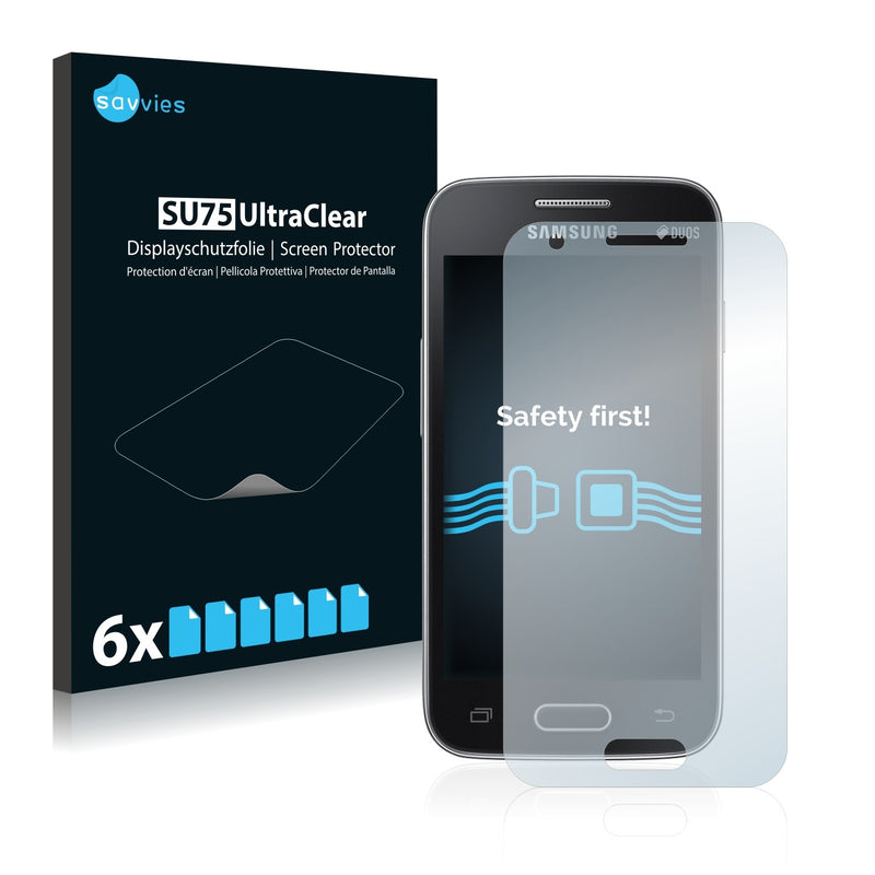 6x Savvies SU75 Screen Protector for Samsung Galaxy Trend II Duos S7570