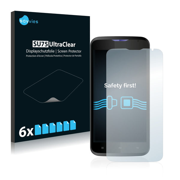 6x Savvies SU75 Screen Protector for Switel Sky S50D