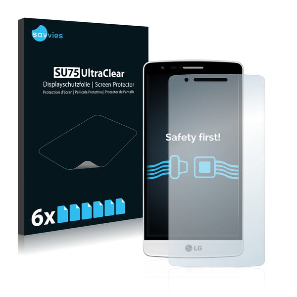 6x Savvies SU75 Screen Protector for LG G3 Vigor