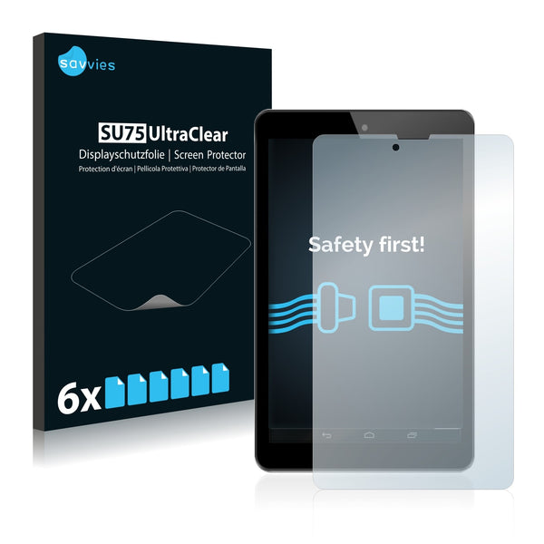 6x Savvies SU75 Screen Protector for Odys Connect 7 Pro