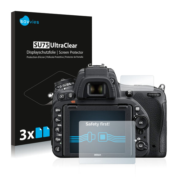 6x Savvies SU75 Screen Protector for Nikon D750