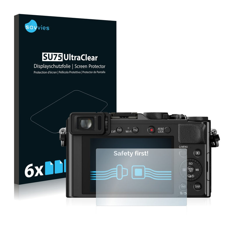 6x Savvies SU75 Screen Protector for Panasonic Lumix DMC-LX100