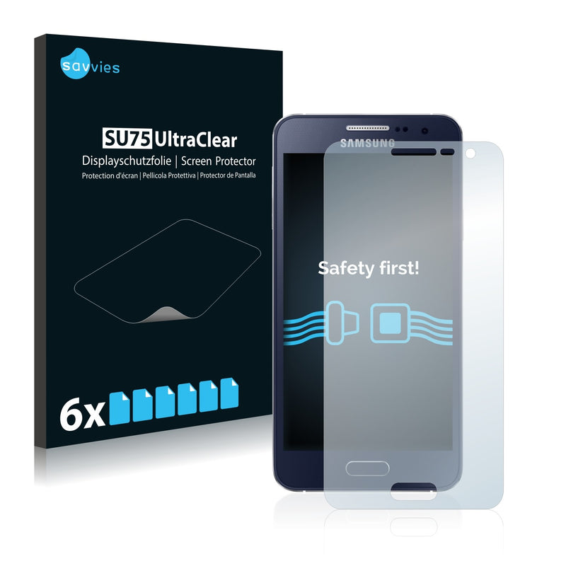 6x Savvies SU75 Screen Protector for Samsung Galaxy A3 2015