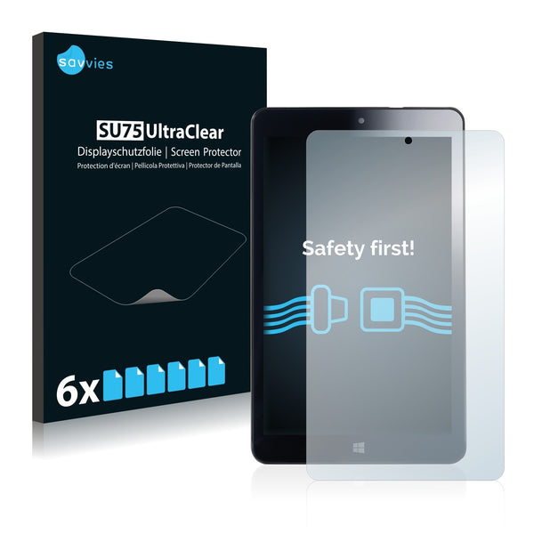 6x Savvies SU75 Screen Protector for Touchlet Xwi.8 PX88871