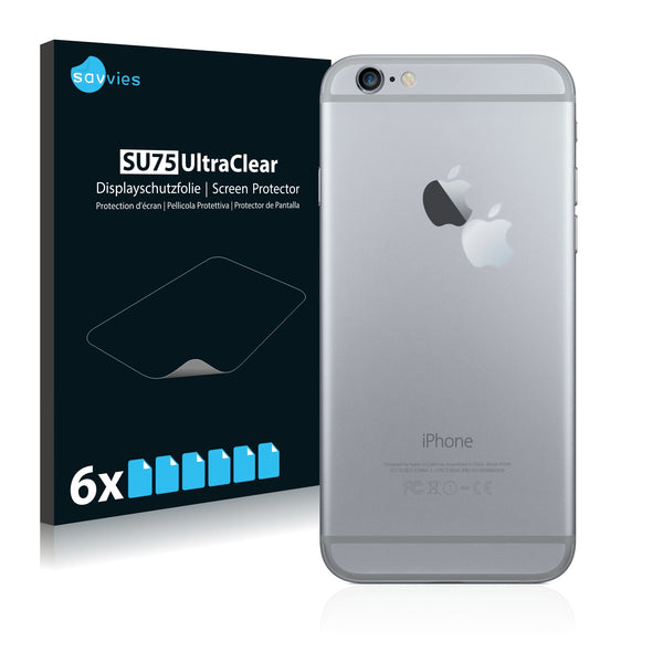 6x Savvies SU75 Screen Protector for Apple iPhone 6 Plus (Logo)