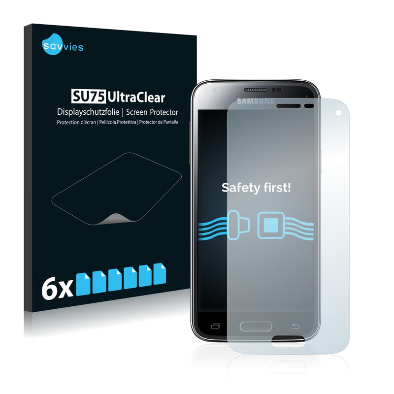 6x Savvies SU75 Screen Protector for Samsung Galaxy S5 Mini Duos