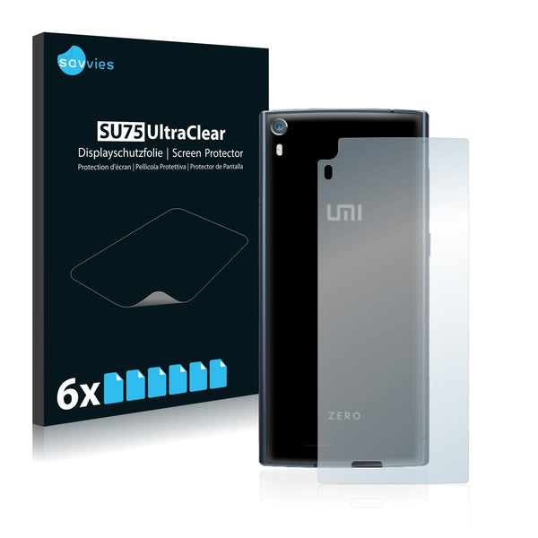 6x Savvies SU75 Screen Protector for UMi Zero (Back)