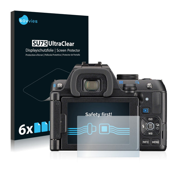 6x Savvies SU75 Screen Protector for Pentax K-S2