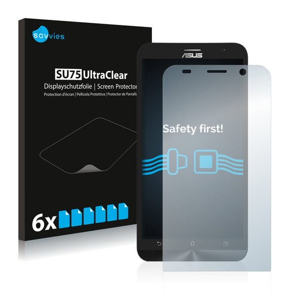 6x Savvies SU75 Screen Protector for Asus ZenFone 2 ZE550ML