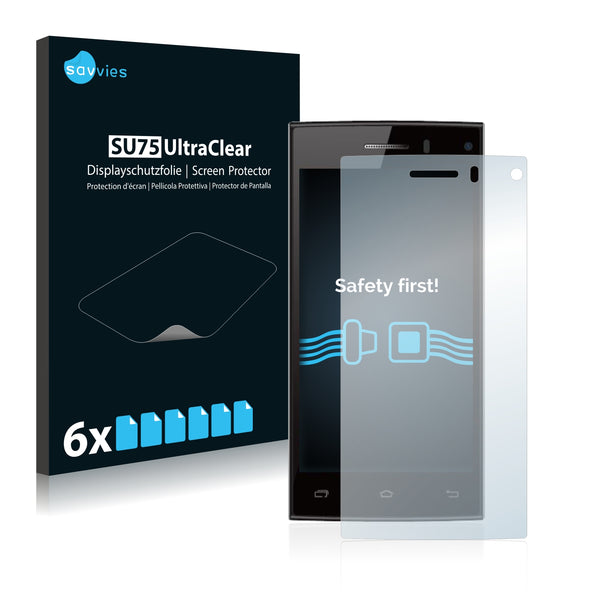 6x Savvies SU75 Screen Protector for Leagoo Lead 3