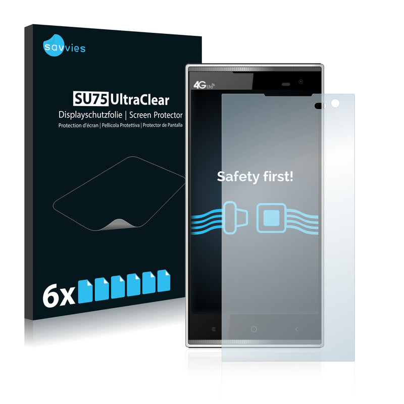 6x Savvies SU75 Screen Protector for Leagoo Elite E3