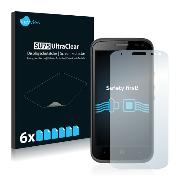 6x Savvies SU75 Screen Protector for ZTE Fit 4G