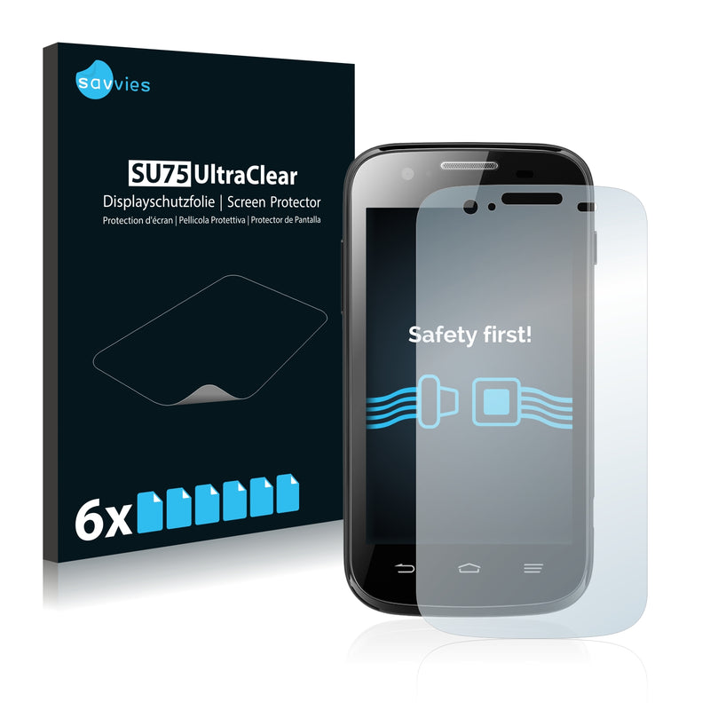 6x Savvies SU75 Screen Protector for ZTE Telstra Evolution T80