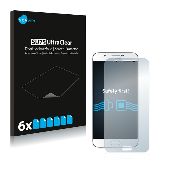 6x Savvies SU75 Screen Protector for Samsung Galaxy A8 2015