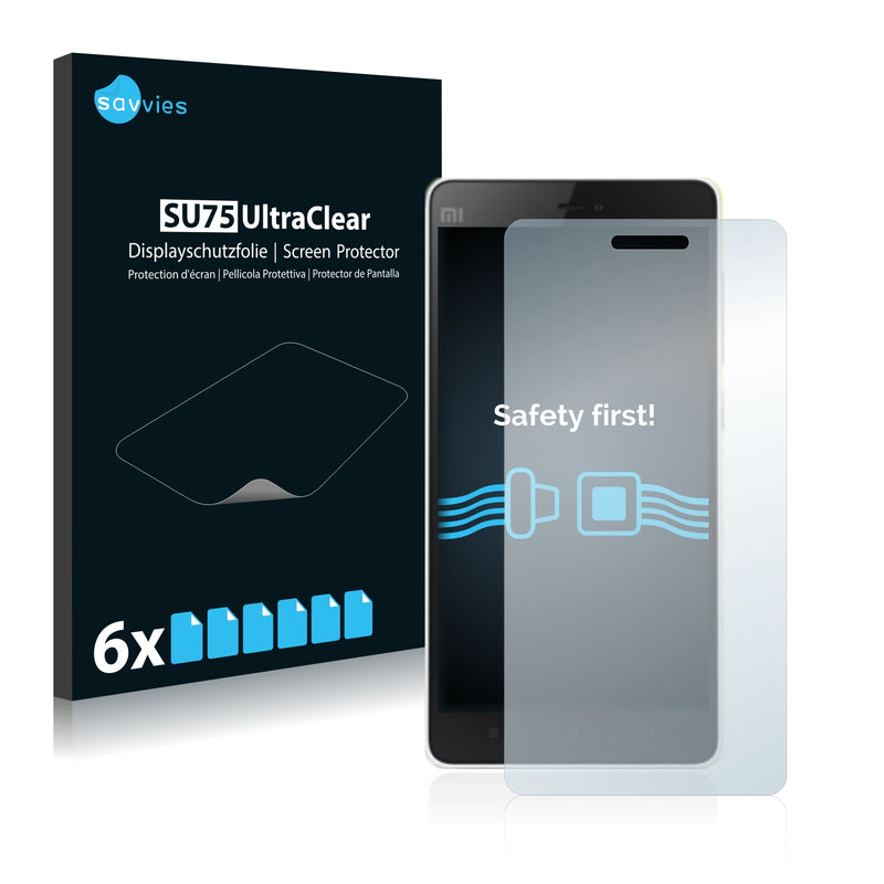 6x Savvies SU75 Screen Protector for Xiaomi Mi 4c