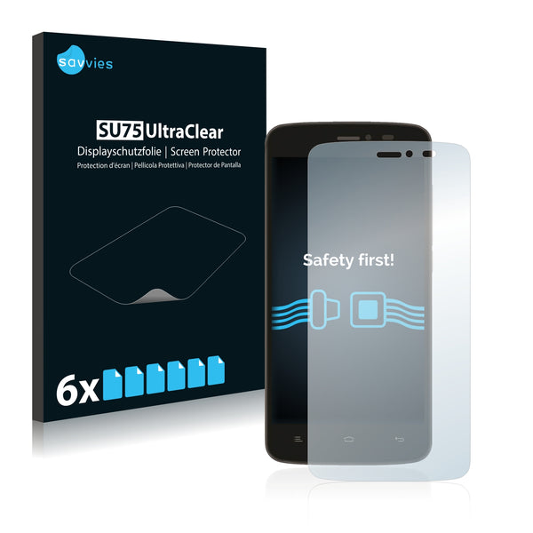 6x Savvies SU75 Screen Protector for Meo Smart A66