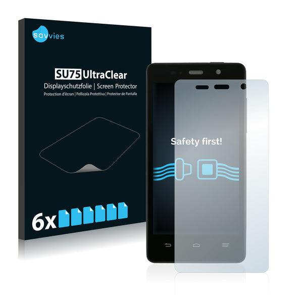 6x Savvies SU75 Screen Protector for ZTE Blade Apex 3