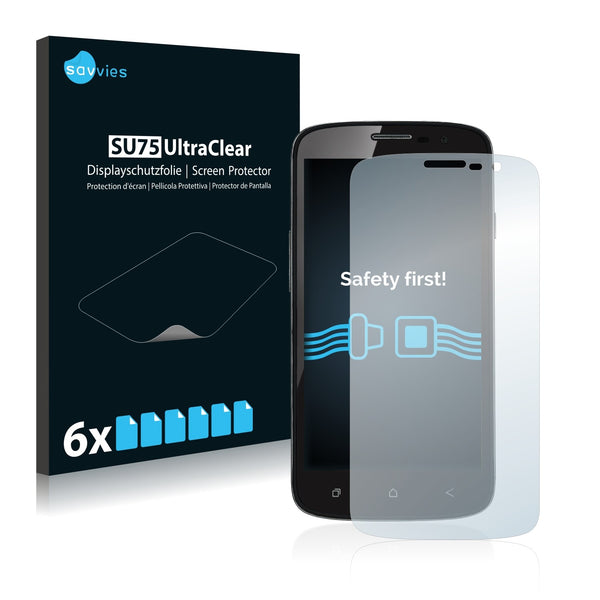 6x Savvies SU75 Screen Protector for Plum Might LTE