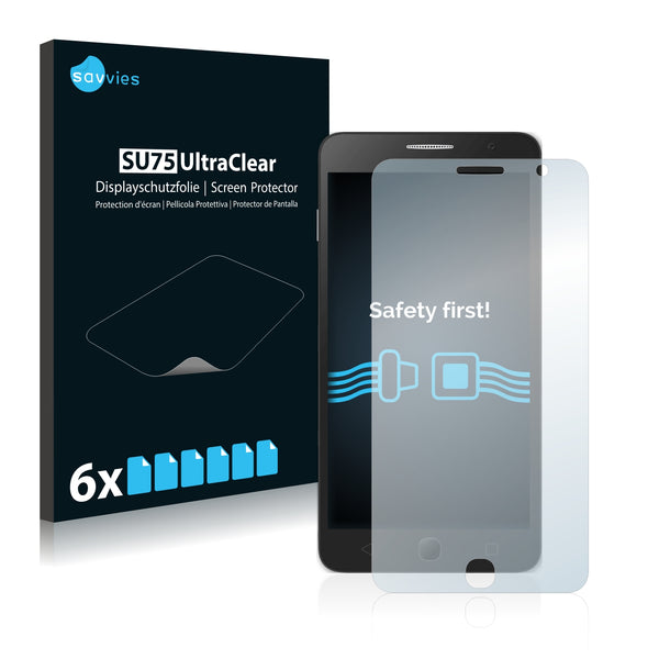 6x Savvies SU75 Screen Protector for Alcatel One Touch Pop Star