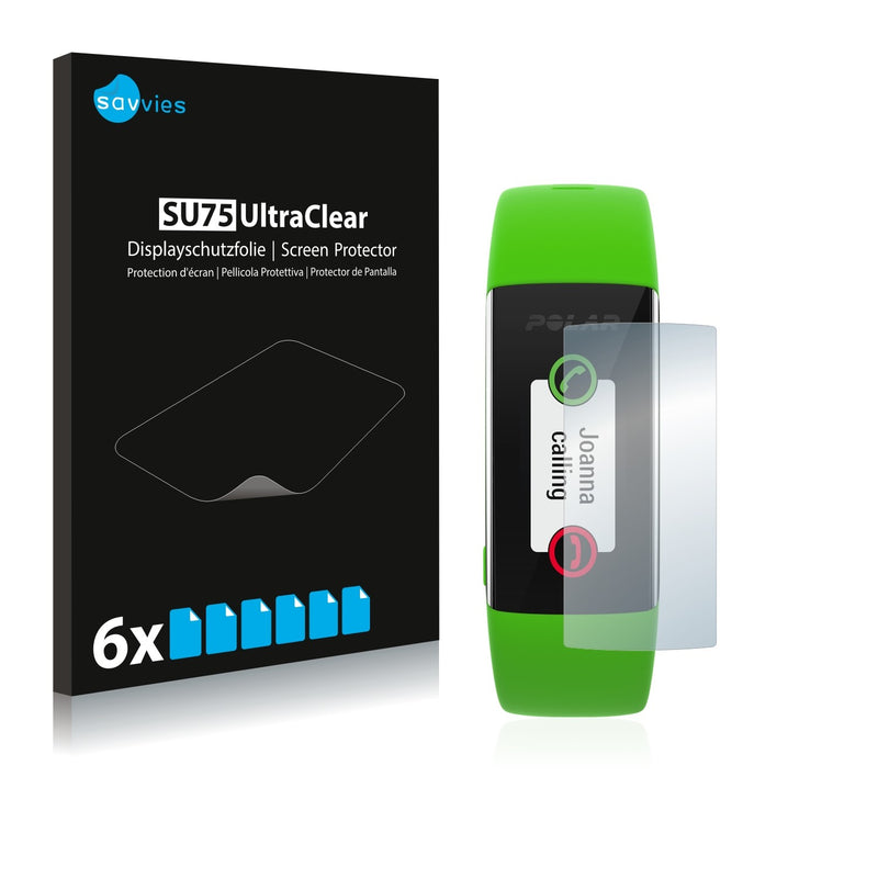 6x Savvies SU75 Screen Protector for Polar A360