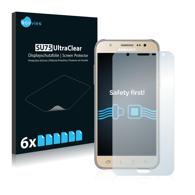 6x Savvies SU75 Screen Protector for Samsung Galaxy J7 2016