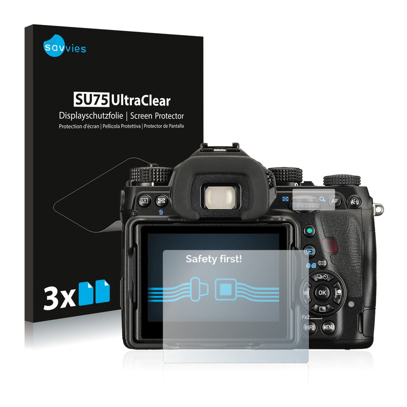 6x Savvies SU75 Screen Protector for Pentax K-1