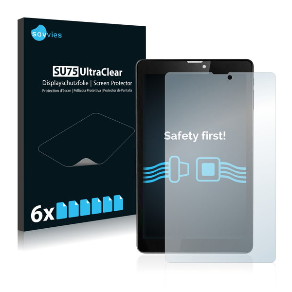 6x Savvies SU75 Screen Protector for Prestigio MultiPad Wize 3308 3G